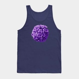 Violet Purple Hydrangea Flower Abstract Nature Art Tank Top